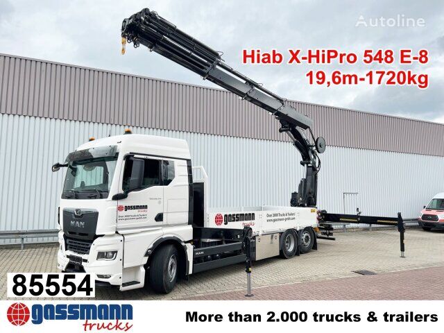 MAN TGX 26.510 6x2-4 LL, Heckkran Hiab X-HiPro 548 camión caja abierta nuevo