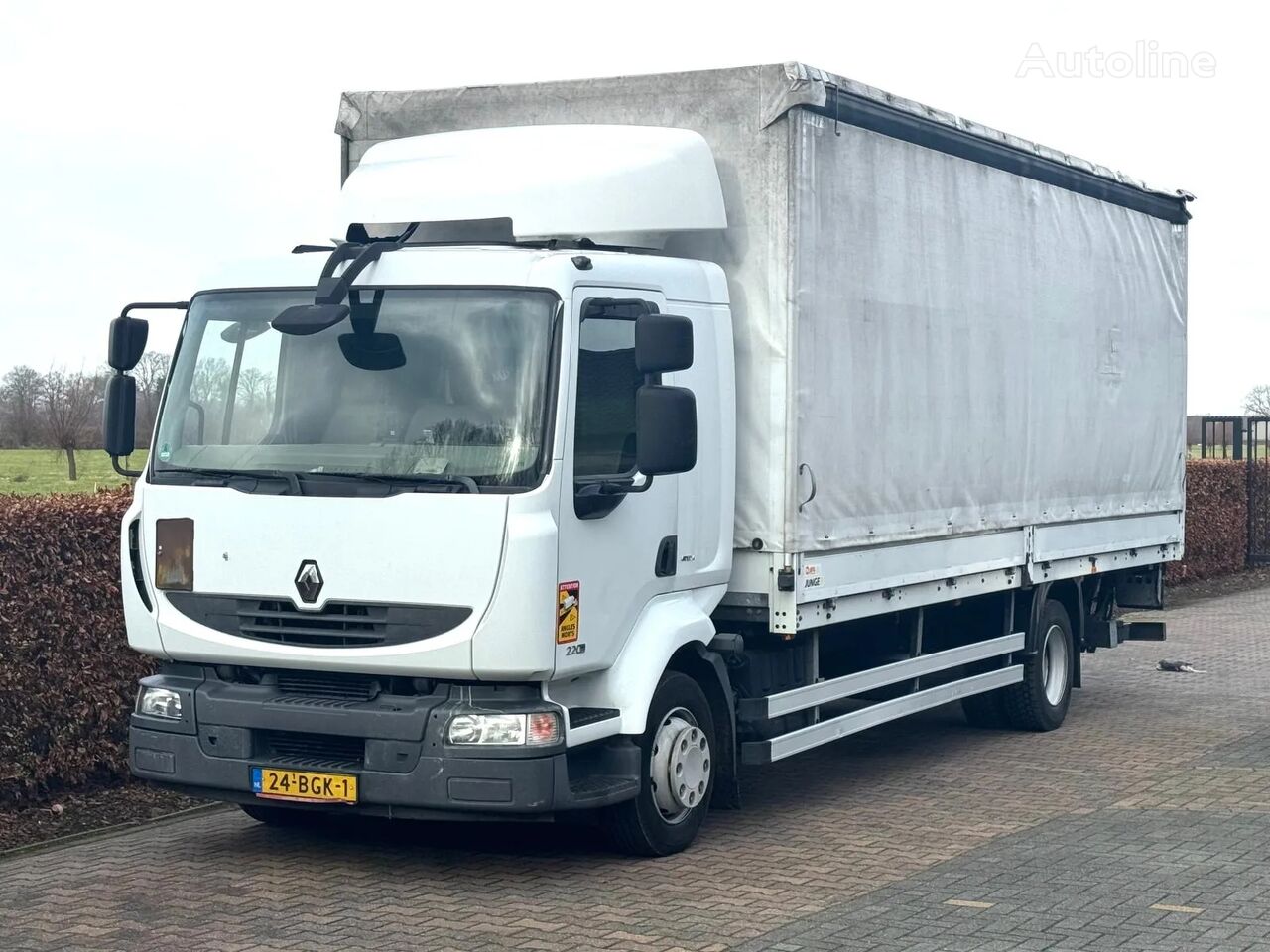 Renault MIDLUM 220.12 OPEN LAADBAK 11990 KG camión caja abierta