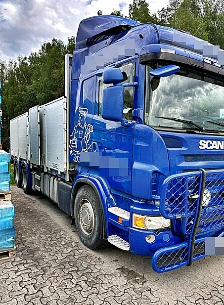 Scania R620 *6x2 *crane HMF 1820 *PLATFORM 6.60m *ROTOR camión caja abierta