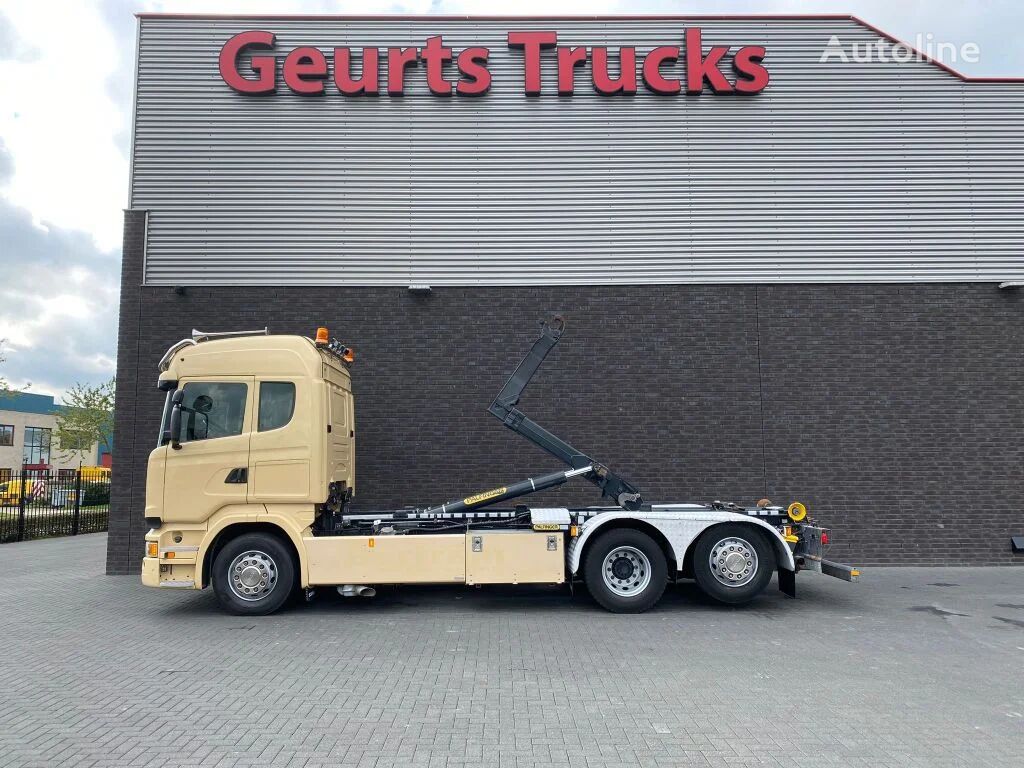 Scania R450 6X2 + PALFINGER HAAKARMSYSTEEM/ABROLLKIPPER/HOOKLIFT camión con gancho