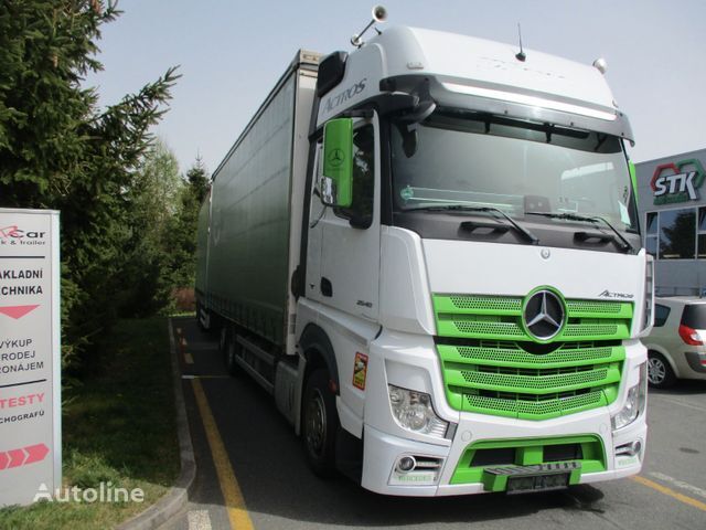 Mercedes-Benz Actros 2548  camión con lona corredera + remolque con lona corredera