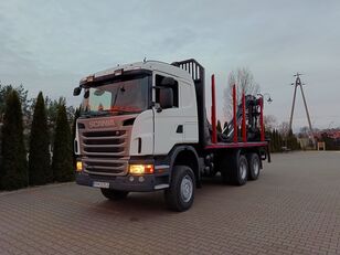 Scania G440 6x6 resor do drewna drzewa lasu HDS dzwig camión maderero
