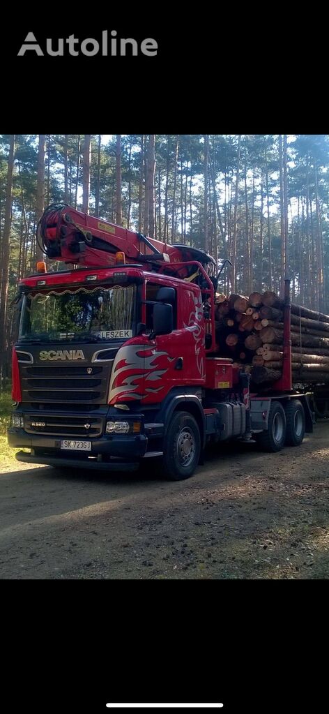 Scania R520 camión maderero