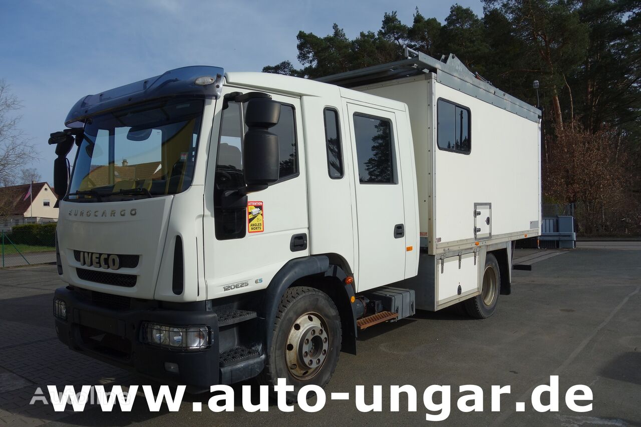 IVECO Eurocargo 120E225Doka Koffer mobile Werkstatt LBW Dachträger Woh camión taller