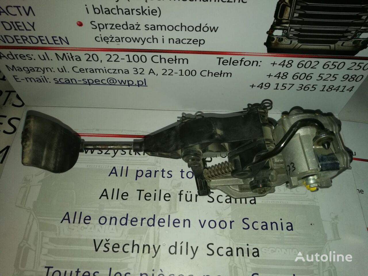 1364185 pedal de acelerador para Scania PRG, serie 4 tractora