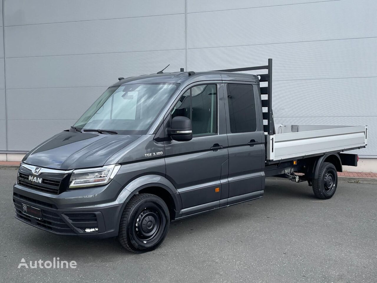 MAN TGE 3.180 Pritsche DOKA LR FWD AHK SITZHZ STANDH camión caja abierta < 3.5t