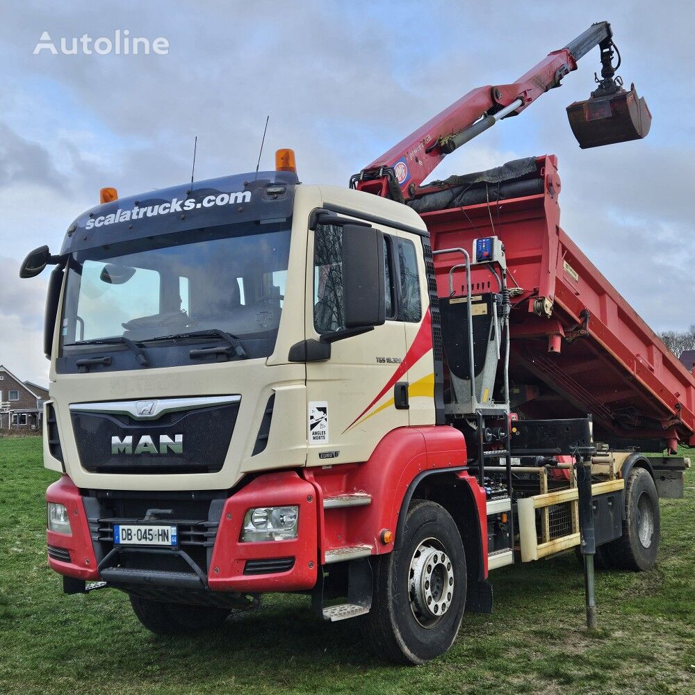 MAN TGS 18.320 EURO 6 TIPPER CRANE HMF1444Z2 volquete