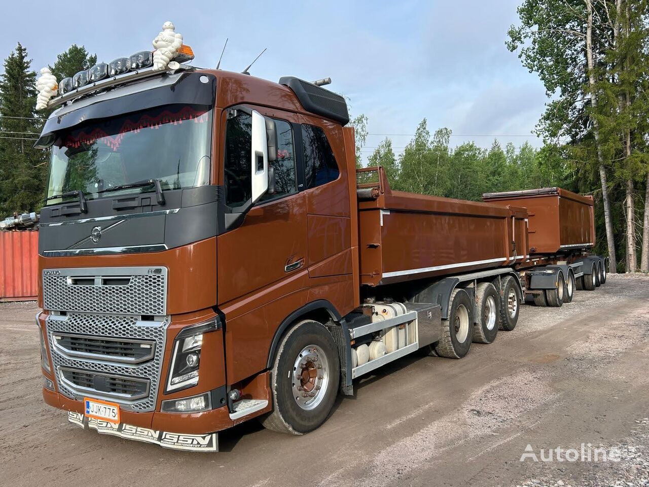 Volvo FH 16  volquete + remolque volquete